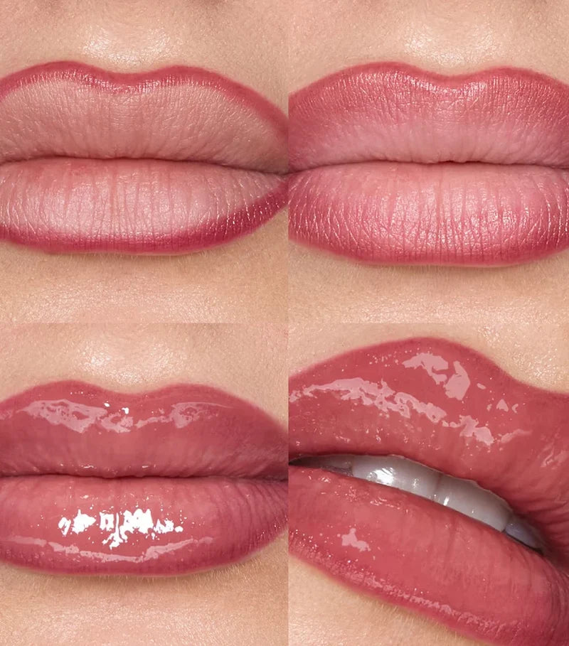 Huda Beauty Makeout Sesh Lip Duo | Rosewood Lip Tint & Bombshell Gloss