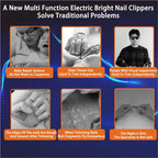 4-in-1 Electric Nail Clipper | Portable Rechargeable Nail Care Tool
