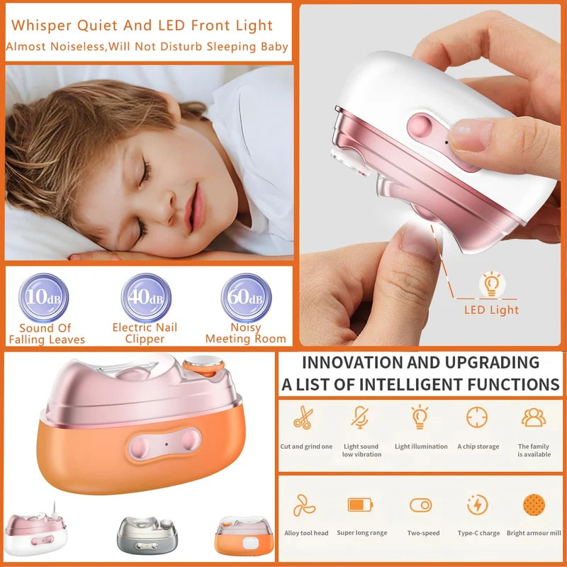 4-in-1 Electric Nail Clipper | Portable Rechargeable Nail Care Tool