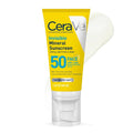 CeraVe Invisible Mineral Sunscreen SPF 50 | Face Sunscreen with Ceramides & Niacinamide
