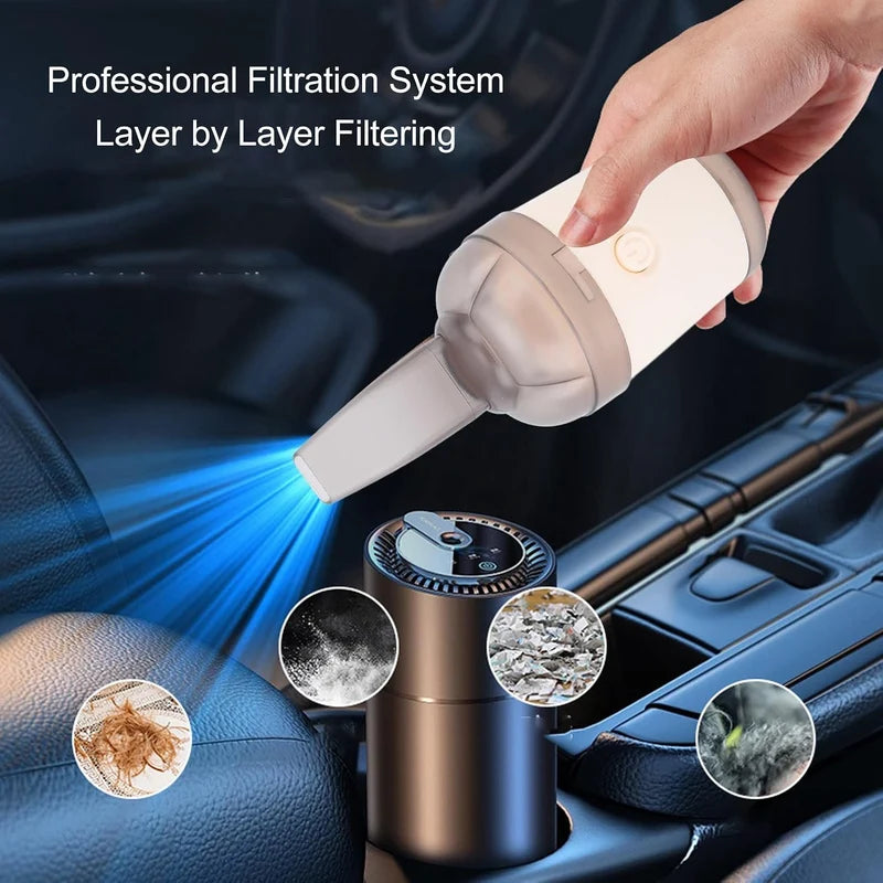 CleanGo Cordless Mini Vacuum | Portable Handheld Car & Home Cleaner