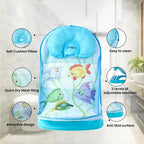 Foldable Baby Bath Chair | Adjustable Infant Bath Support Seat