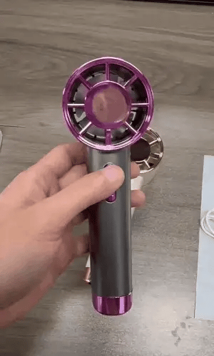Hurricane Portable Turbo Handheld Fan | High-Speed Rechargeable Mini Fan