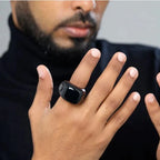 Smart Zikr Ring with OLED Display – Digital Tasbih Counter & 5 Prayer Time Reminders