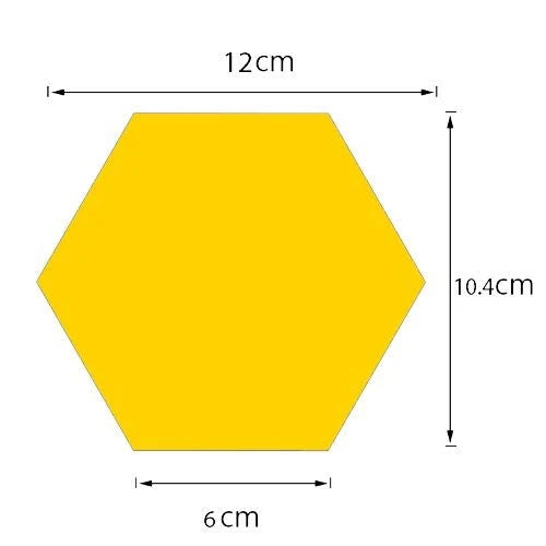 HexaGlow Acrylic Mirror Wall Stickers | 13-Piece Hexagon Wall Décor Set