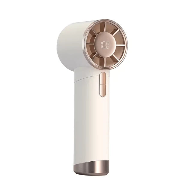 Hurricane Portable Turbo Handheld Fan | High-Speed Rechargeable Mini Fan