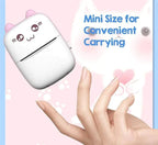 Mini Pocket Thermal Printer – Bluetooth Wireless Inkless Photo, Label & Note Printer with Fun Print App