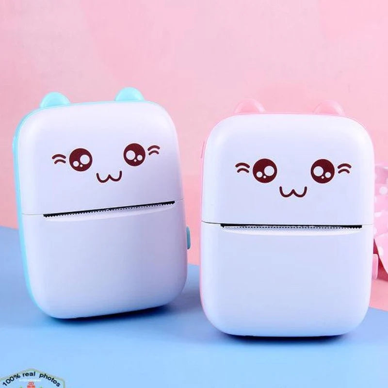 Mini Pocket Thermal Printer – Bluetooth Wireless Inkless Photo, Label & Note Printer with Fun Print App
