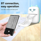 Mini Pocket Thermal Printer – Bluetooth Wireless Inkless Photo, Label & Note Printer with Fun Print App