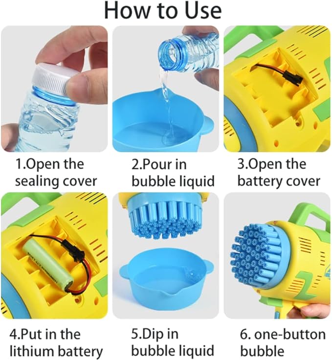 Rocket 48-Hole Electric Bubble Blaster | Automatic Bubble Machine for Kids