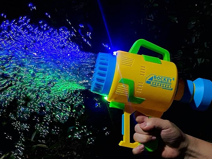 Rocket 48-Hole Electric Bubble Blaster | Automatic Bubble Machine for Kids