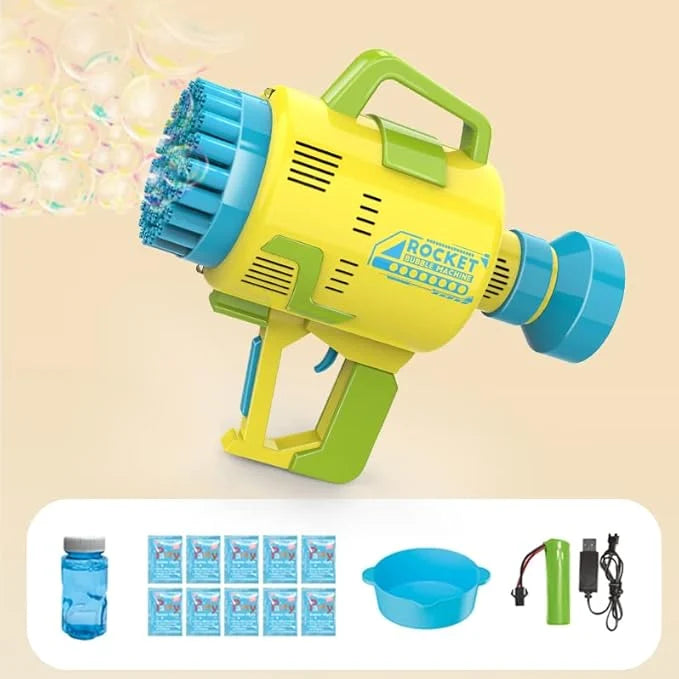 Rocket 48-Hole Electric Bubble Blaster | Automatic Bubble Machine for Kids